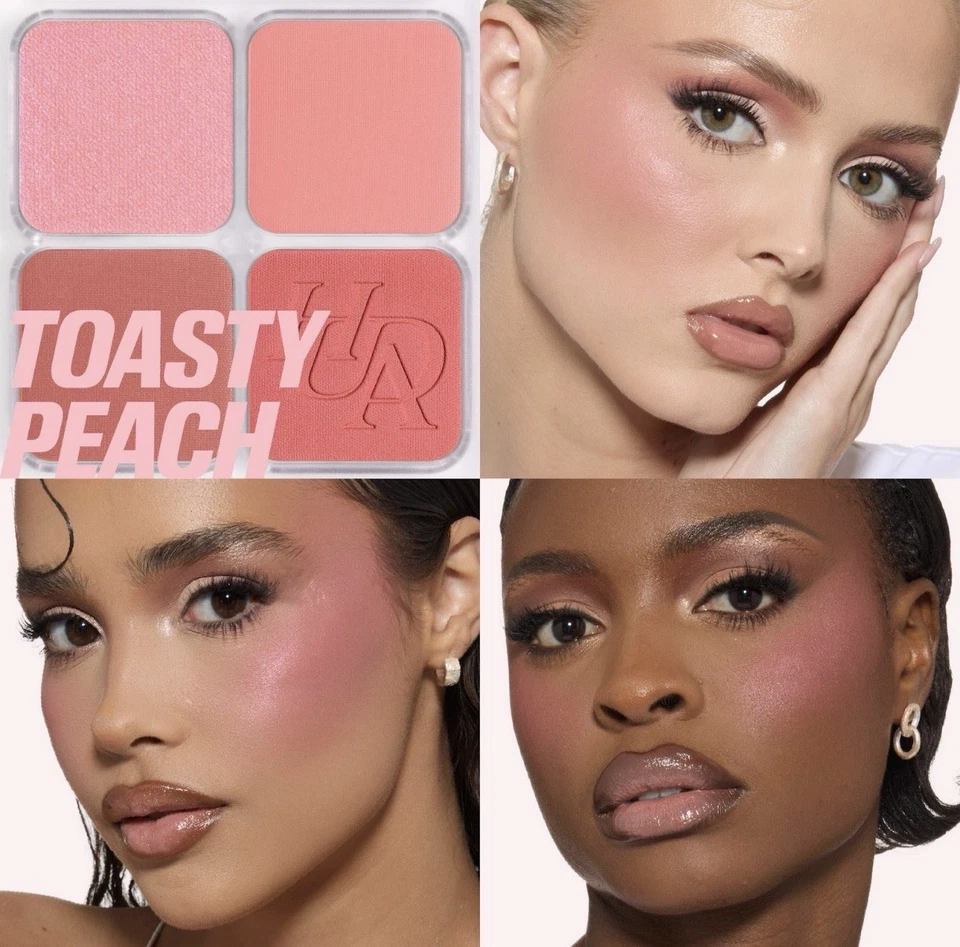 HUDA BEAUTY Blush Filter Blurring Blushlighters Palette Toasty Peach - Image 2 of 4