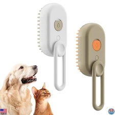 Ultimate Steamy Pet Brush - Effortless Hair Removal & Soothing Massage for Cats