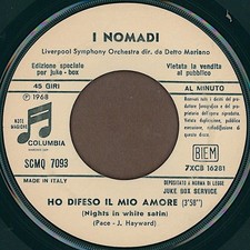 I Nomadi – Ho Difeso Il Mio Amore / Canzone Per Una Amica