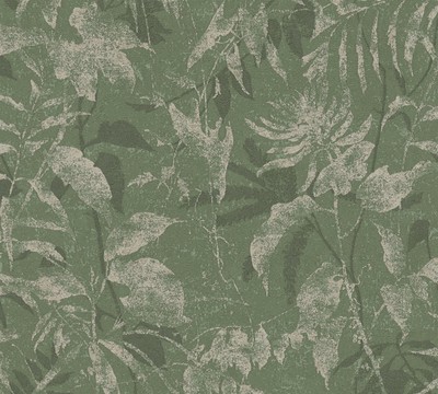 AS Creation Metropolitan Stories Dschungel Blätter Grün Metallic Tapete 78203-6
