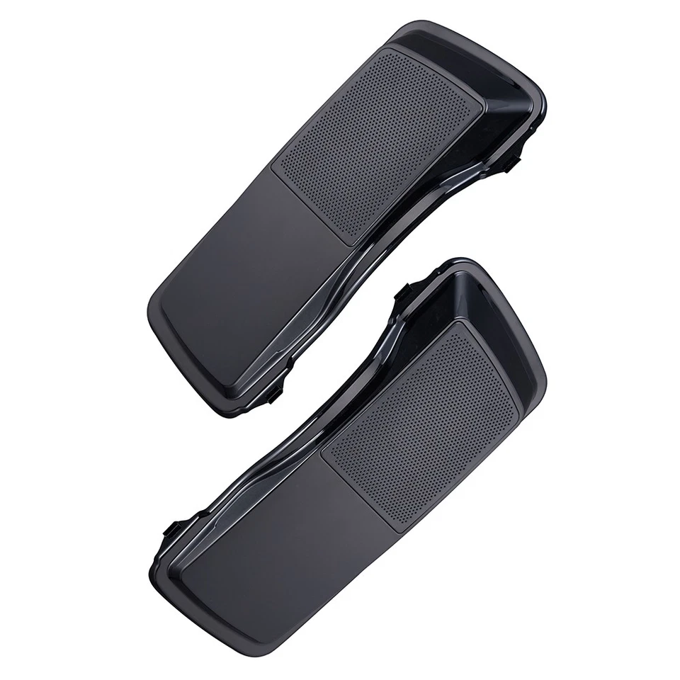 Tapas de altavoz alforja Advanblack negra perla para Harley Street Road Glide Foto 4 de 4