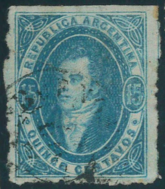 P5473 E - ARGENTINA 1864 , GJ 24  , VF USED .... LUXUS QUALITY