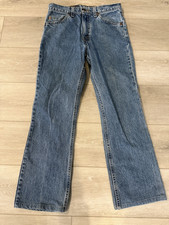 VTG Orange Tag Levi Strauss 517 Men Blue Denim Straight Leg 30W X 30L