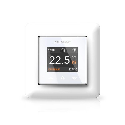 Smart-Thermostat eTOUCH-PRO-1-W Wi-Fi App-Steuerung 230V 16A 5-40°C Weiß