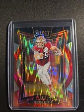 2024 Panini Select - Concourse George Kittle #58 Black & Red Shock Prizm