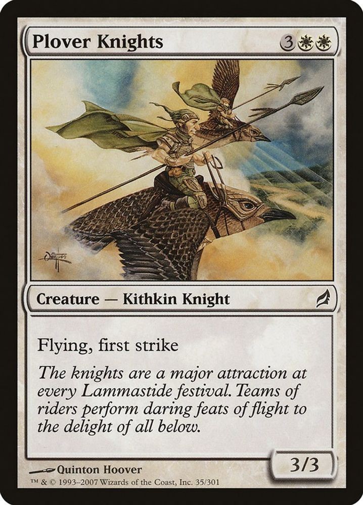 Plover Knights, Lorwyn #35 Near Mint MTG C
