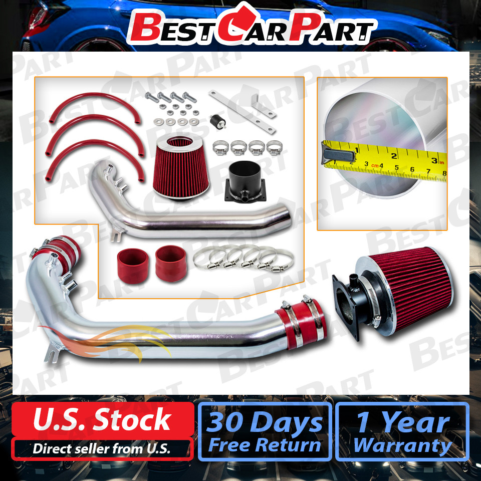 BCP RED For 1991-1994 240SX S13 2.4L Silvia Air Intake Induction Kit +Filter