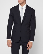 NEW EXPRESS 298 CLASSIC NAVY EXTRA SLIM PERFORMANCE TECH SUIT JACKET SZ 38R