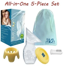 Silicone Manual Breast Pump | Haakaa Equivalent | Stand, Lid, Bag,Toothbrush Set