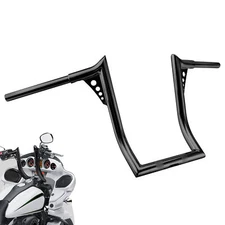 Black 14" Rise Ape Hanger Bar Handlebar For Kawasaki Vulcan 1700 Voyager 2009+