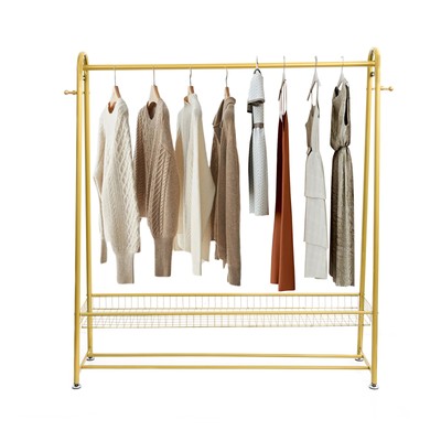 Heavy Duty Multi-role Metal Closet Storage Shelf Garment Rack Clothes Organizer 