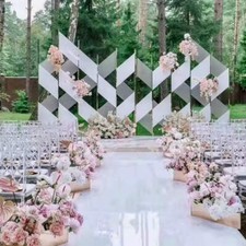 Wedding Ceremony Aisle Runner - Glossy White 47 Inch Carpet