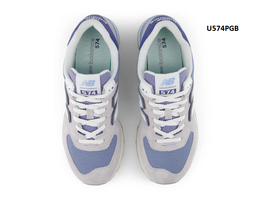 U574PGB New Balance 574 Pearl Grey & White | eBay display picture 1