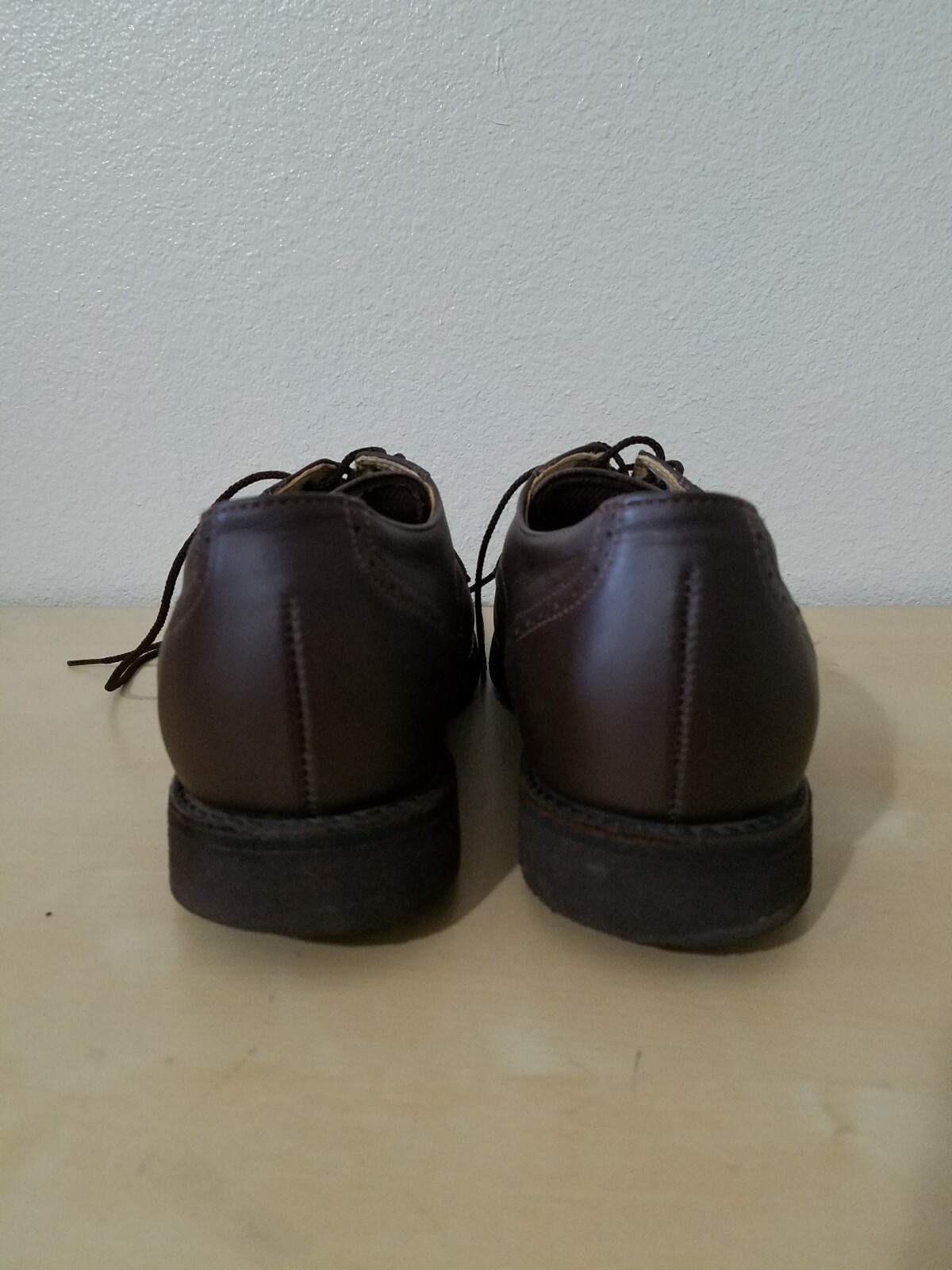 SAOLA Strand Cap Toe Oxford scarpe uomo 8 D marrone suola Vibram 30037 made in usa