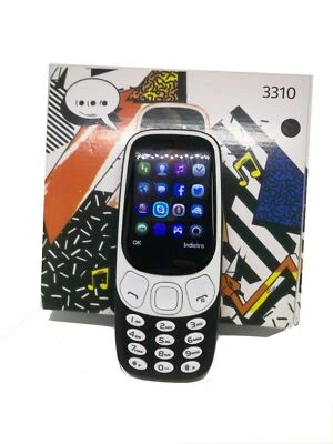 VIDOELETTRONICA® Telefono cellulare Dual SIM GSM 2.4" con Fotocamera 2MP SD Card 3310 Nuovo