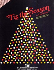 'TIS THE SEASON-CHRISTMAS MUSIC BOOK-PERCUSSION-DON SCHAEFFER-NEW-SALE-RARE-DRUM