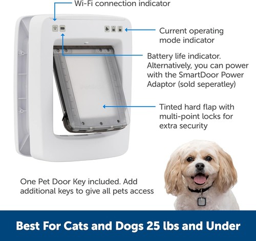 PetSafe SmartDoor™ Microchip Connected Pet Door Selective Entry for Dog and Cat - Picture 2 of 9