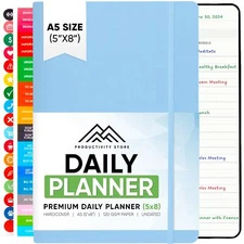 Productivity Store Daily 2024 Planner - Daily Planner 2024-2025 & Agenda Book...