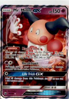 Pokemon Trading Card TCG Mr. Mime-GX #56 | eBay