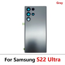 For Samsung Galaxy S22 Ultra Battery Back Cover Glass Cover with Camera Lens