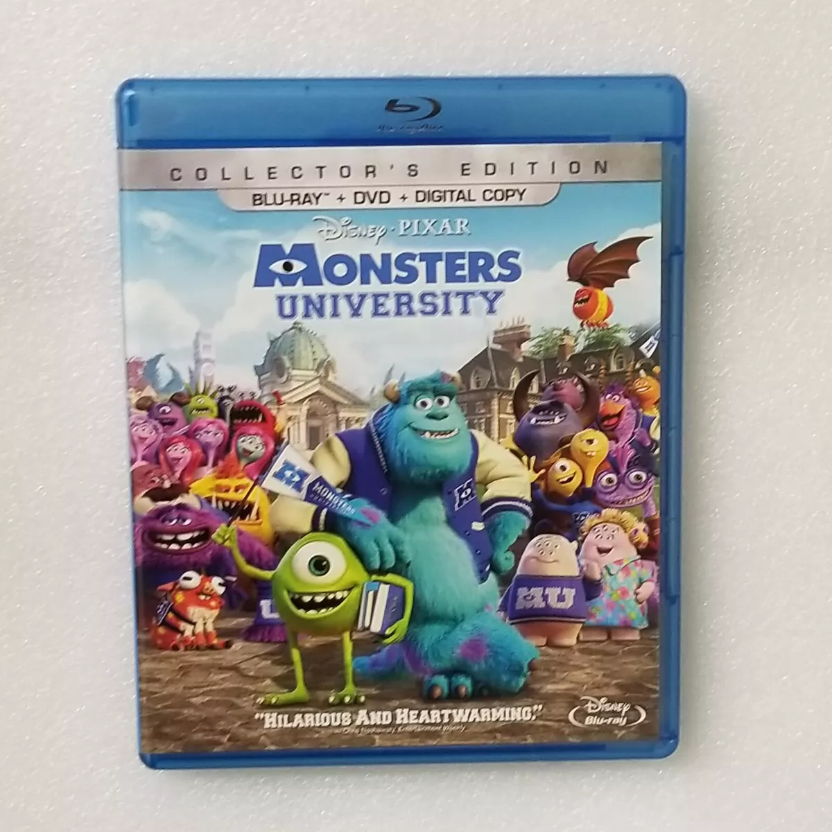 MONSTERS INC + MONSTERS UNIVERSITY 2 Blu-ray+ 2 DVD + BOTH W/ OOP SLIPCOVERS