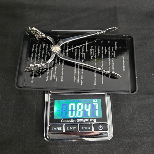 Pinzas de azúcar de plata de ley Georg Jenson Dinamarca - Imagen 12 de 12