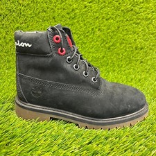 Timberland Champion x 6 Inch Premium Boys Size 1Y Black Hiking Waterproof Boots