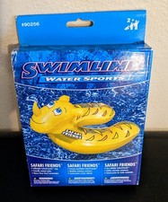 Anillo inflable de vinilo Swimline deportes acuáticos piscina flotador safari amigos #90256 24"