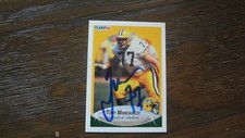 1990 FLEER TONY MANDARICH   AUTOGRAPHED FOOTBALL CARD