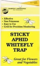 Seabright Laboratories STICKY APHID WHITEFLY TRAPS - 4" x 7" 5 Pack MADE IN USA
