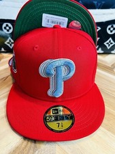 New Era SFD Nati Philadelphia Phillies Size 7 3/8 Sold Out Metallic Rare
