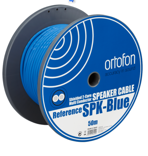 Ortofon Reference SPK-Blue Speaker Cable 1m | HiFC + Silver Plated