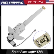 For 1980-1997 Ford F150 F250 F350 Front Passenger Side Window Regulator w/ Motor