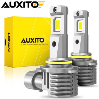 2x AUXITO 9005 HB3 Combo LED Headlight High Low Beam Bulbs 6500K Cool White