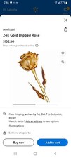 24K Gold Fully Dipped Rose in 24K Yellow, 24K Rose Gold or Platinum 12"