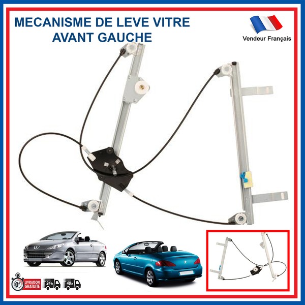 Partsline Fensterheber Mechanismus Vorne Links Fahrer Peugeot 307 CC 1619991480-image