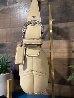 Coach Hobo Soho Shoulder Bag Cream Leather Y2K | eBay