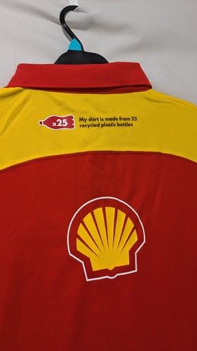 Official Scuderia Ferrari Shell V-Power Mens Team Kit Polo Shirt UK Size XL - Picture 12 of 12