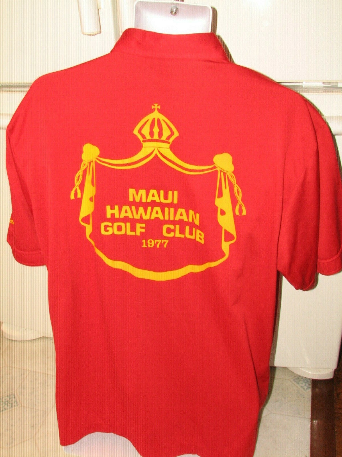 1977 Maui Hawaiian Golf Club shirt bowling style Vint… Gem