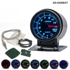 Universal 7 Color Led Addco 52mm Exhaust Temp Gauge - Smoked Lens