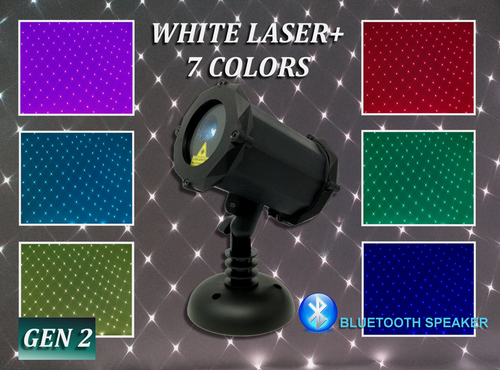 Spectrum Laser SL-47 White Laser Light Full 7 Color Spectrum Bluetooth Speaker - Picture 2 of 8