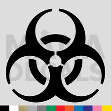 Biohazard Symbol Vinyl Die Cut Decal Sticker - Danger Video Game Sign