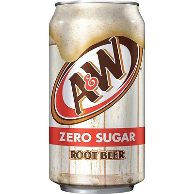 Zero A&W Diet Root Beer, 12 Fl Oz Cans, (Pack of 20, Total of 240