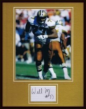 Willie Roaf Signed Framed 11x14 Photo Display Saints