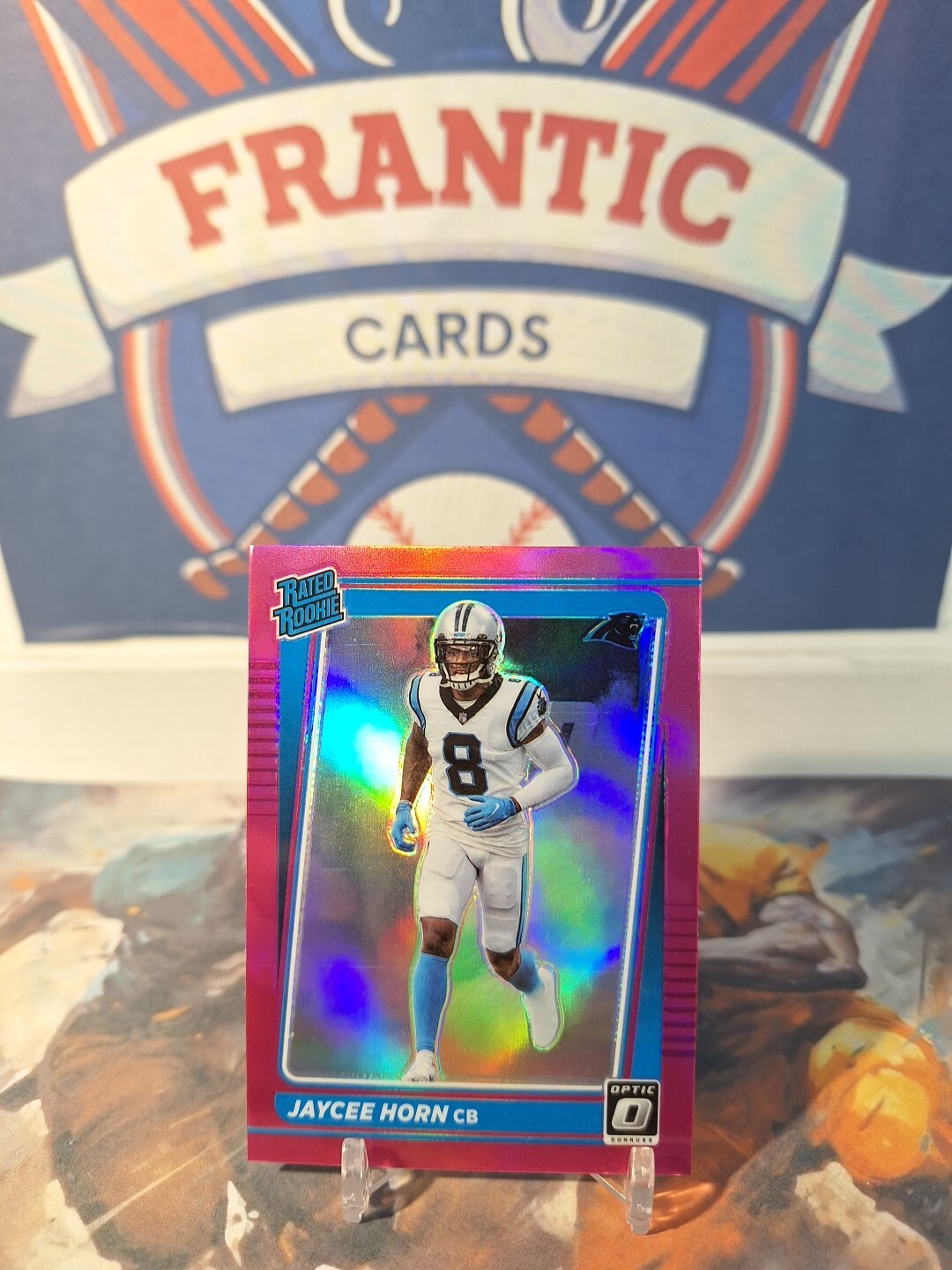 Jaycee Horn Panini Donruss Optic #243 Pink