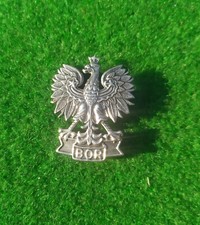 BEAUTIFUL Polish BOR EAGLE Badge for officer hat 4,5 cm Poland army old police