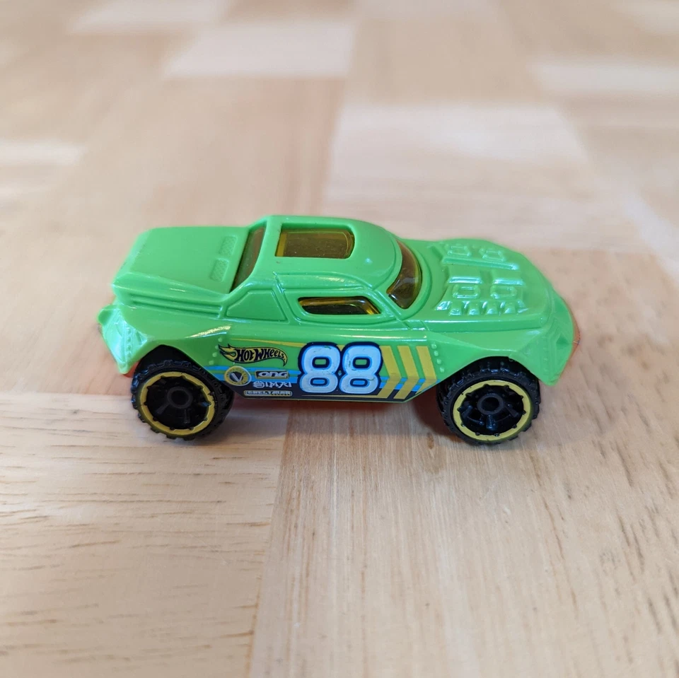 Coche de carreras Mattel Hot Wheels AcceleRacers 2002 verde lima Dale Jarrett #88 RD-08 Foto 4 de 4