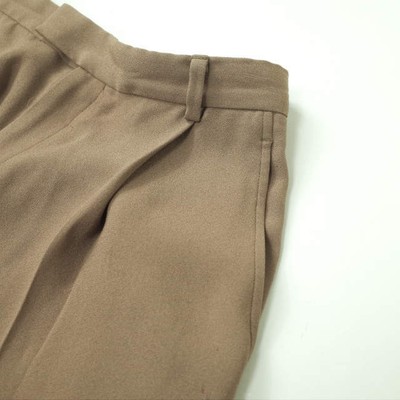 6 ROKU BEAUTY&YOUTH Japan GEORGETTE HIGH WAIST PANTS 8614-202-0025  