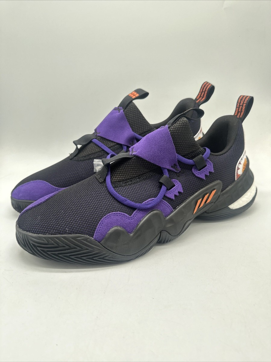 Adidas Trae Young 1 Black Team College Purple GZ4627 Men's Size 13
