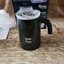DeLonghi Alicia elektrischer Milchaufschäumer in schwarz neu
